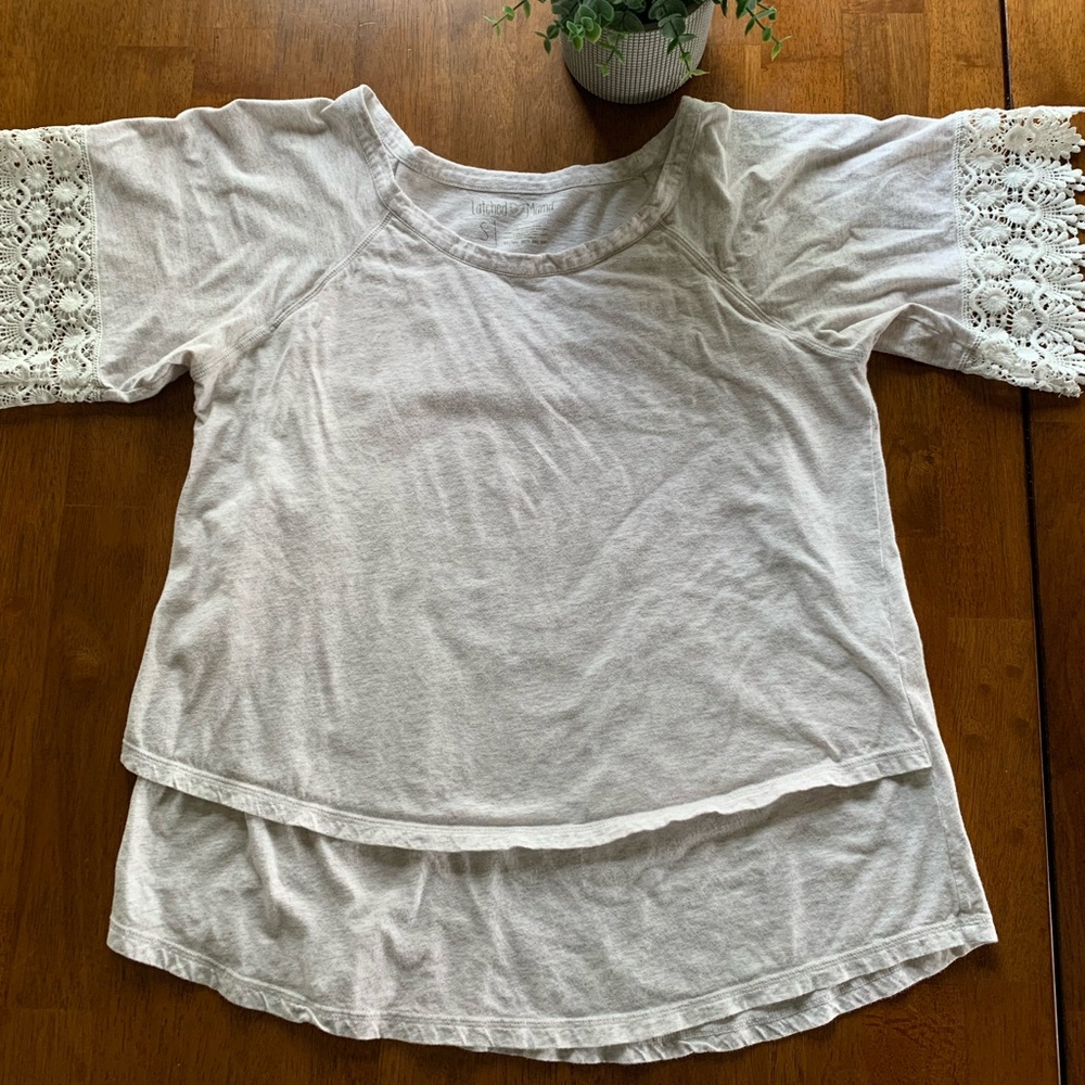 Latched mama nursing top
